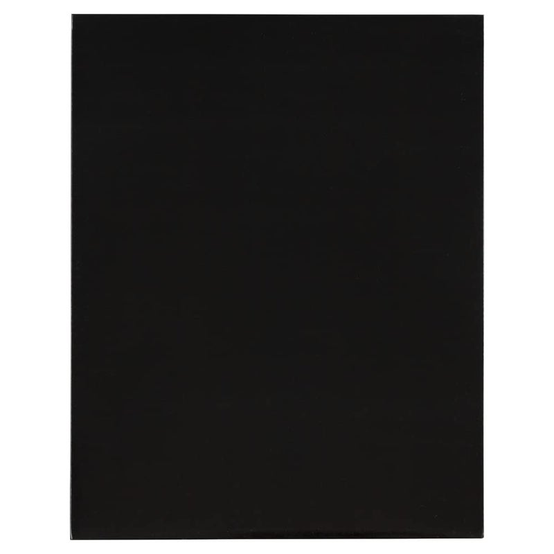 JAM PAPER Laminated Two Pocket Glossy School Folders - Letter Size - High Gloss Black - Bulk 25/Pack - Image 4